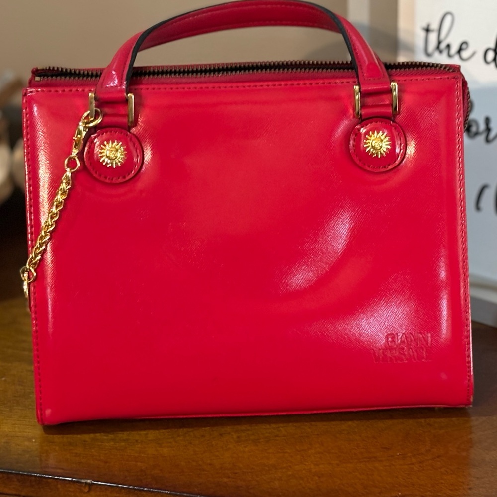 Gianni Versace two way Sunburst medallion bag